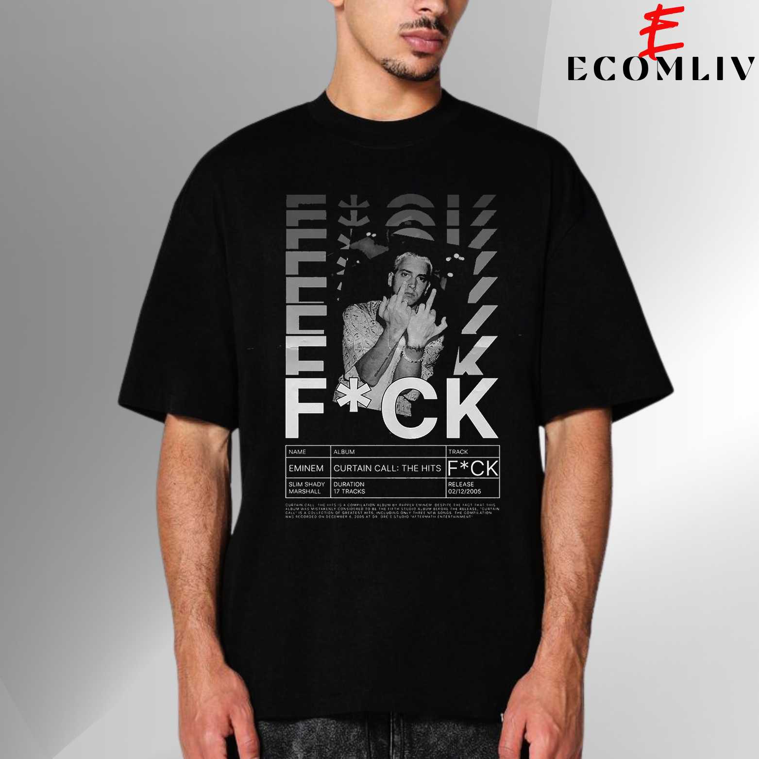Fuck Eminem T Shirt, Meme Streetwear Tee, Unisex Hip Hop Shirt